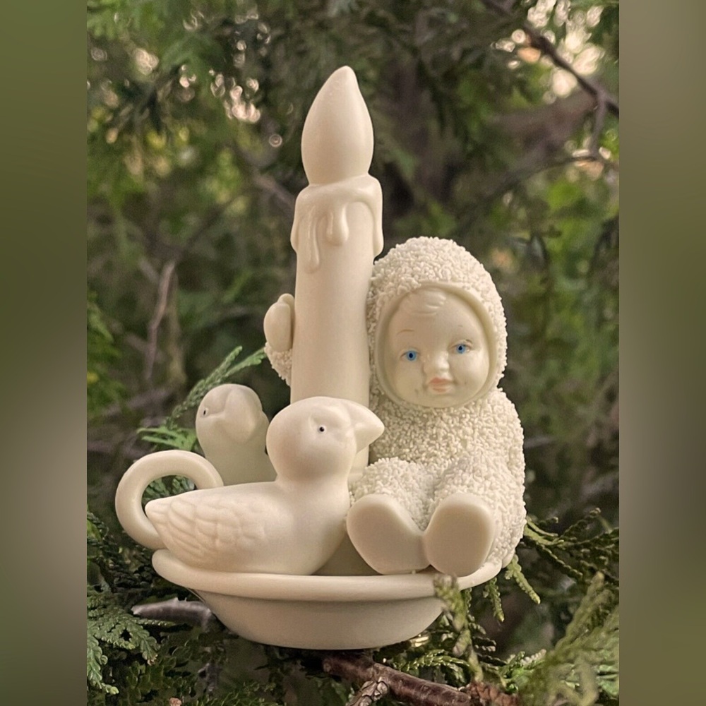 Retired Dept 56 Snowbabies “Candle Light…Season Bright”
